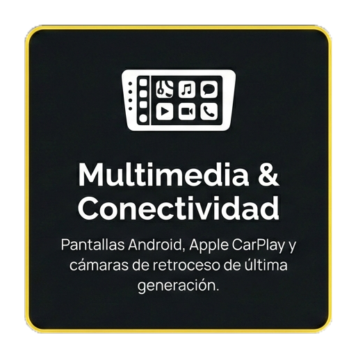 Pantallas Multimedia Apple CarPlay y Android Auto en Rosario Icono de pantallas multimedia Apple CarPlay Android Auto para autos